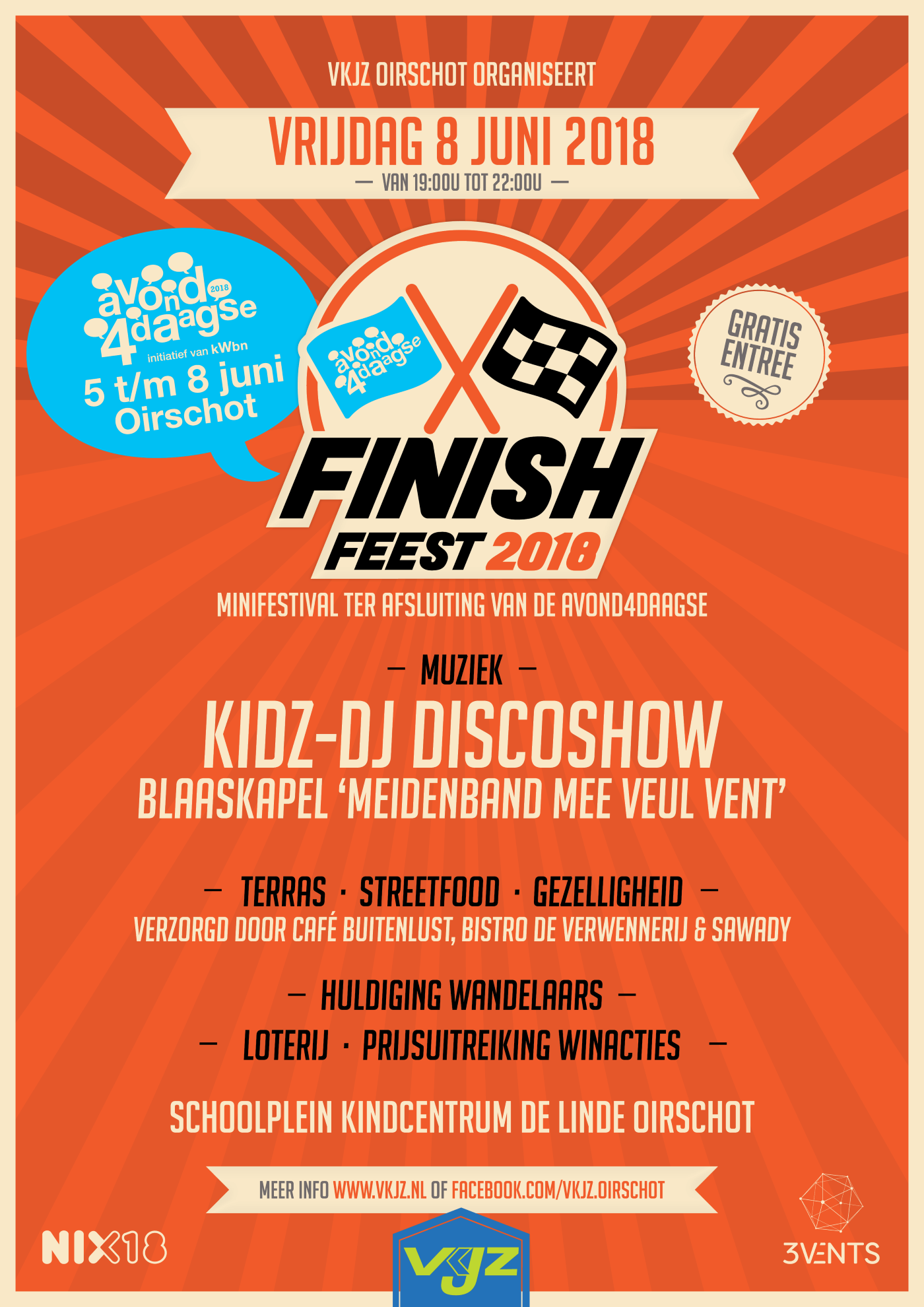 Avond4daagse Oirschot FinishFeest - vrijdag 8 juni 2018