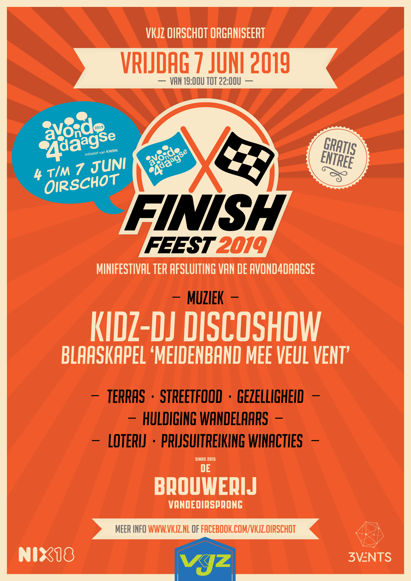 Avond4daagse Oirschot FinishFeest - vrijdag 7 juni 2019